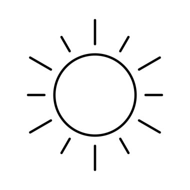 Parlaklık, Yoğunluk için Güneş Simgesi Simgesi Ayarlanıyor