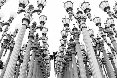 Lacma Lambası kurulumu Los Angeles 'ta açık hava sergisi