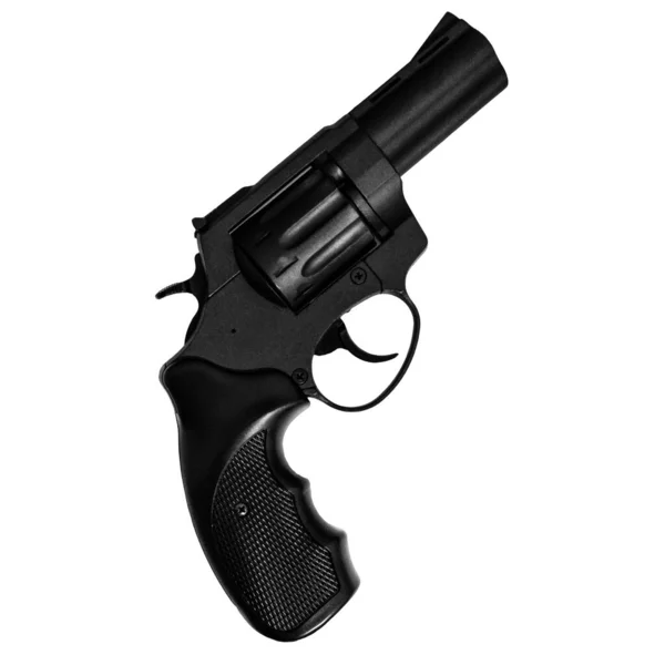 Revolvers Gun Isolated White Background Side View Revolver — Stock Photo, Image