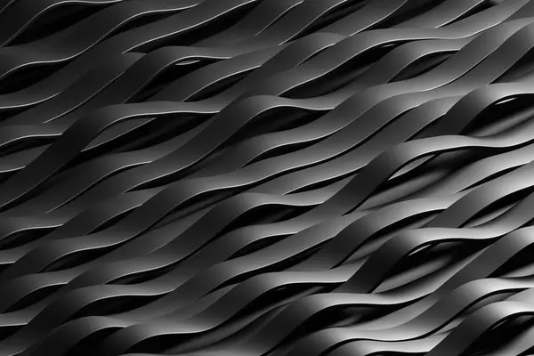 Ряд Чорних Смуг Утворює Морські Хвильові Криві Ілюстрація Елемент Дизайну — стокове фото