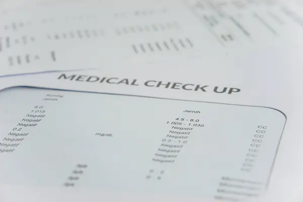 Sağlık hizmetleri konsepti için tıbbi kontrol raporu