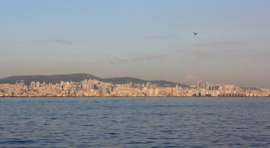 Bykada adasının tepesinden şehir manzarası