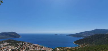 Antalya şehrinin deniz manzarası