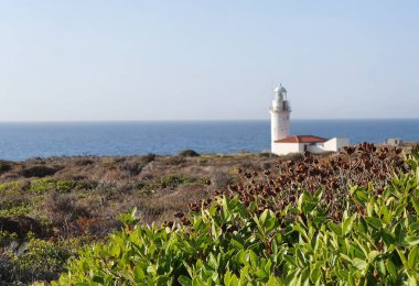 Bozcaada Adası'ndaki Polente deniz feneri