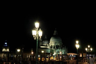 Street view of Venice, Italy, August 1, 2018. clipart