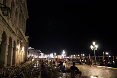 Street view of Venice, Italy, August 1, 2018. clipart