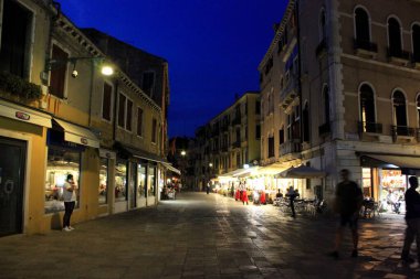 Venedik, İtalya sokak manzarası, 1 Ağustos 2018.