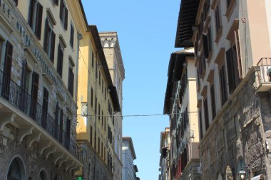 28 Temmuz 2018. Floransa, İtalya: İtalya 'nın sokakları ve binaları.
