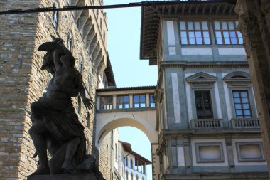 28 Temmuz 2018. Floransa, İtalya: İtalya 'nın sokakları ve binaları.