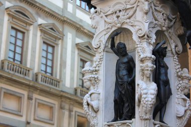 28 Temmuz 2018. Floransa, İtalya: İtalya 'nın sokakları ve binaları.