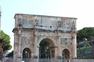 Roma İtalya, Konstantin Kemeri 30 Temmuz 2018 'de bir zafer kemeridir..