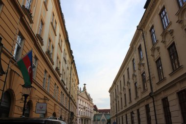 Bratislava, Slovakya - 27 Temmuz 2018 - Bratislava Sokakları.