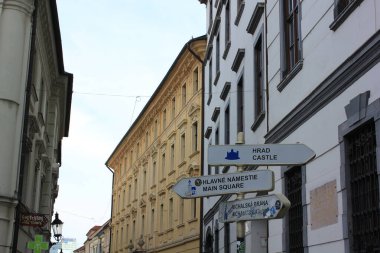Bratislava, Slovakya - 27 Temmuz 2018 - Bratislava Sokakları.