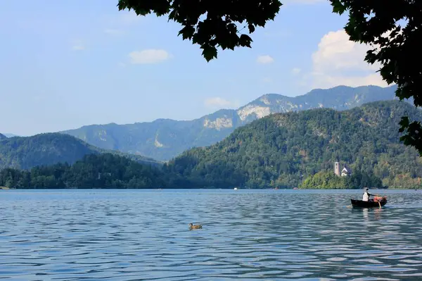 Bled, Slovenya - Göl manzarası