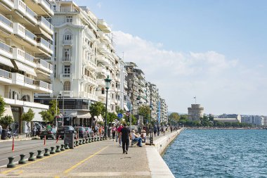 Yunanistan 'ın Selanik kentinde bulunan toprak seti, Ege Denizi