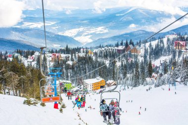 Karpat Dağları 'ndaki Ukrayna manzarası