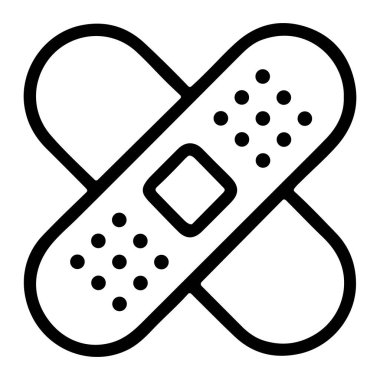 Sargı dış hat vektör simgesi.