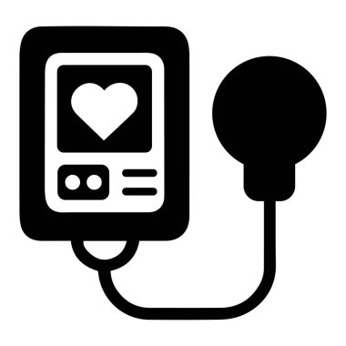 Tansiyon monitörü vektör simgesi.