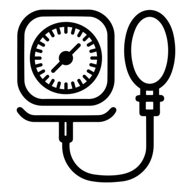 Tansiyon monitörü vektör simgesi.