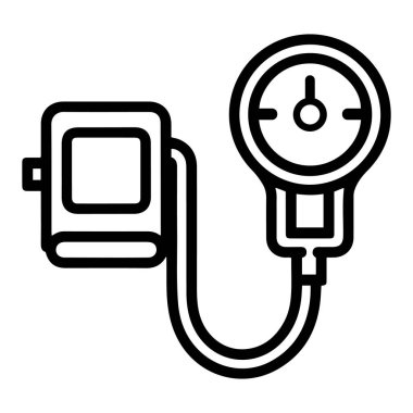 Tansiyon monitörü vektör simgesi.