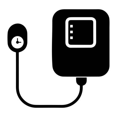 Tansiyon monitörü vektör simgesi.