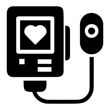 Tansiyon monitörü vektör simgesi.