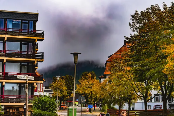 Hahnenklee şehrinin manzarası