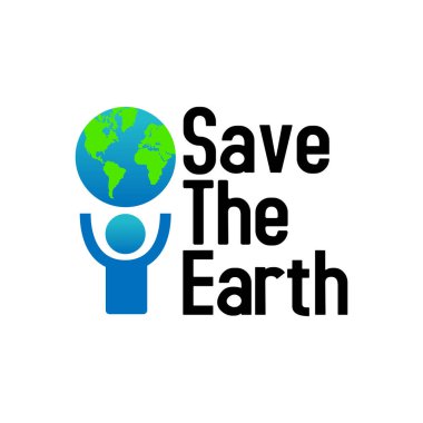 Dünya logo tasarım şablon ikonunu kaydet