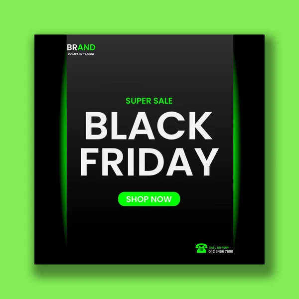 Kara Cuma satış posta şablonu taşıyıcısı