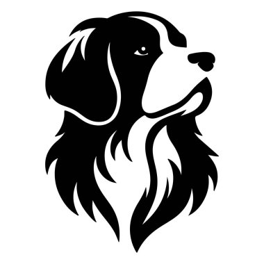 Köpek silueti vektör tasarımı