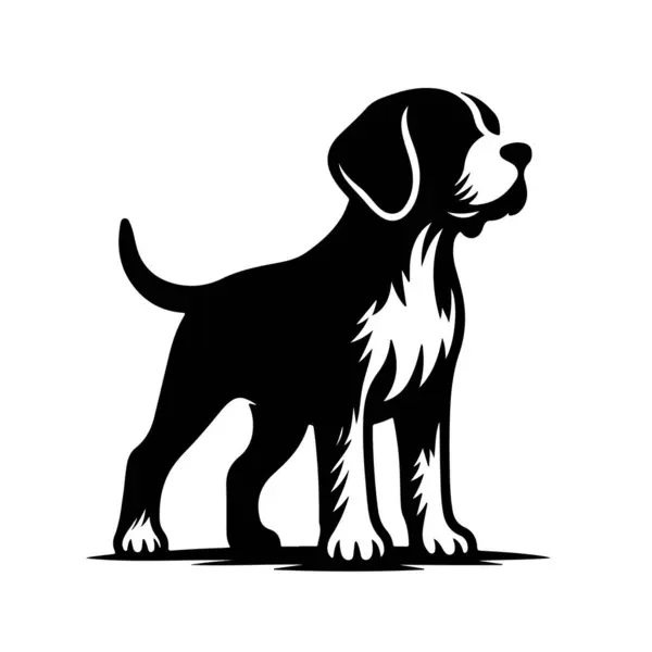 Köpek silueti vektör tasarımı