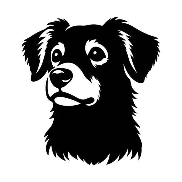 Köpek silueti vektör tasarımı