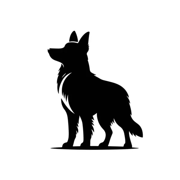 Köpek silueti vektör tasarımı