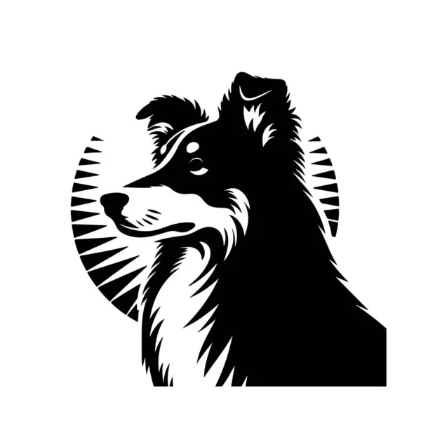 Köpek silueti vektör tasarımı