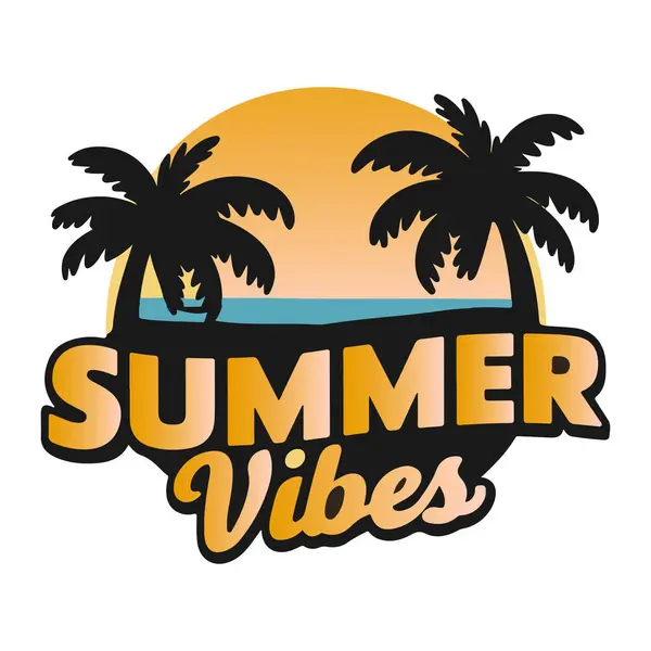 Yaz titreşimleri tişört tipografi tasarımı