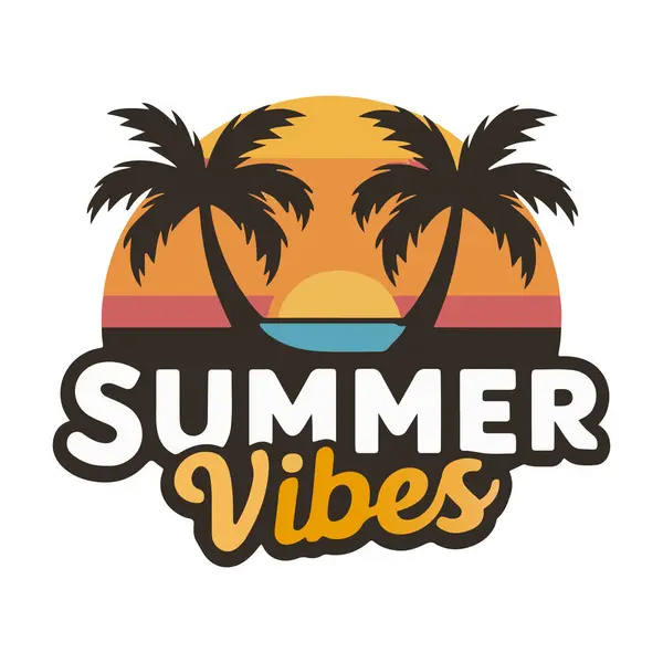 Yaz titreşimleri tişört tipografi tasarımı