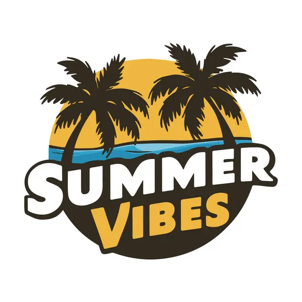 Yaz titreşimleri tişört tipografi tasarımı