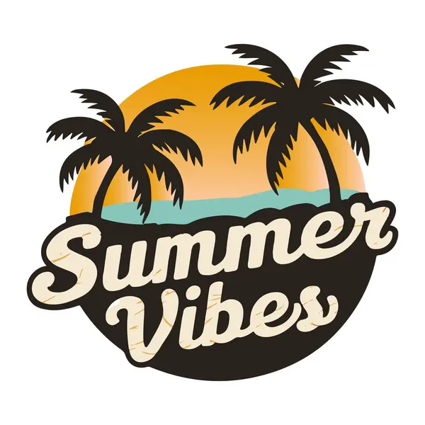 Yaz titreşimleri tişört tipografi tasarımı