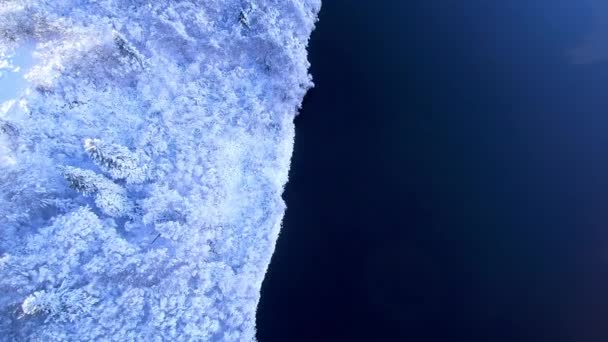 Відео Безпілотника Видом Озеро Належить Французькому Регіону Овернь — стокове відео
