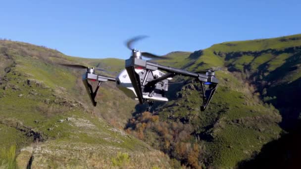 Drone Aplicado Novas Tecnologias Fotogramétricas Com Vista Para Ambiente Íngreme — Vídeo de Stock