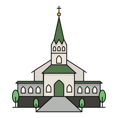 Reykjavik Frikirkjan Kilisesi İzlanda 'nın dünyaca ünlü binası.