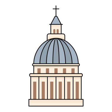 Pantheon Kilisesi 'nin dünyaca ünlü binası Paris Fransa.