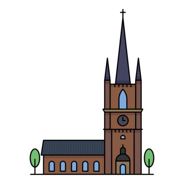 Riddarholm Stockholm Kilisesi İsveç 'in dünyaca ünlü binası..