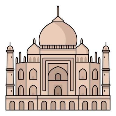 Taj Mahal Agra 'nın dünyaca ünlü binası..