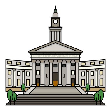 Denver City Colorado 'nun dünyaca ünlü binası.