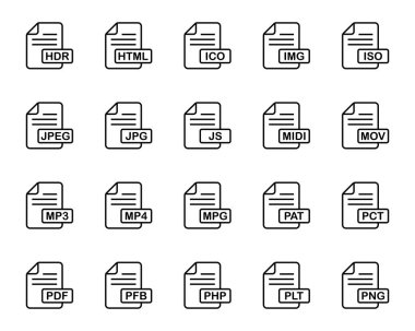 Dosya biçimi için özet simgeleri ayarlandı.