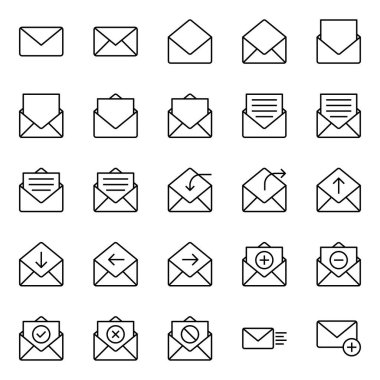 E- posta iletişimi için özet simgeleri ayarlandı.