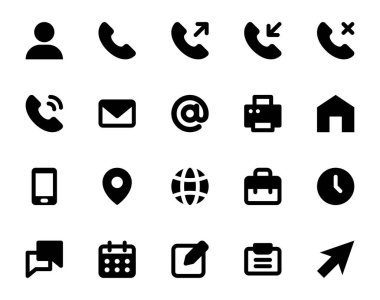 Kişi için simge simgeleri ayarlandı.