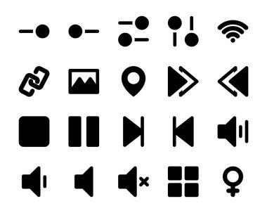 Kullanıcı arayüzü için simge simgeleri ayarlandı.