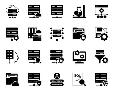 Büyük veri bilimi için simgeler ayarlandı.